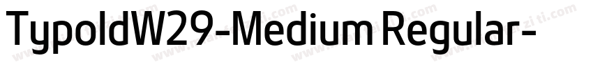 TypoldW29-Medium Regular字体转换